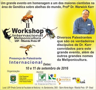 Apis Flora apoia:  II Workshop Internacional de Meliponicultura